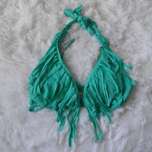 Teal bathing suit top